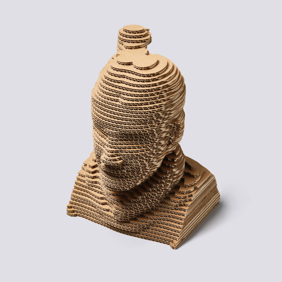 Busto in cartone - Guerriero di Terracotta - Medium