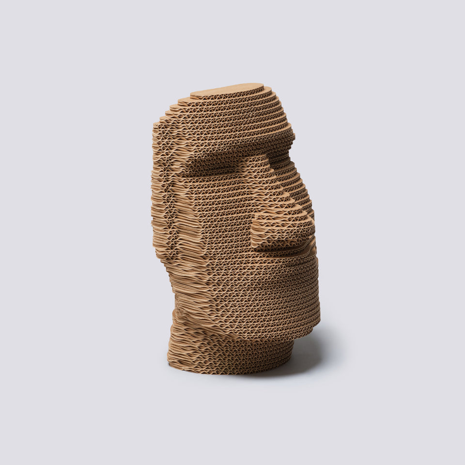 Busto in cartone - Mohai Isola di Pasqua - Medium