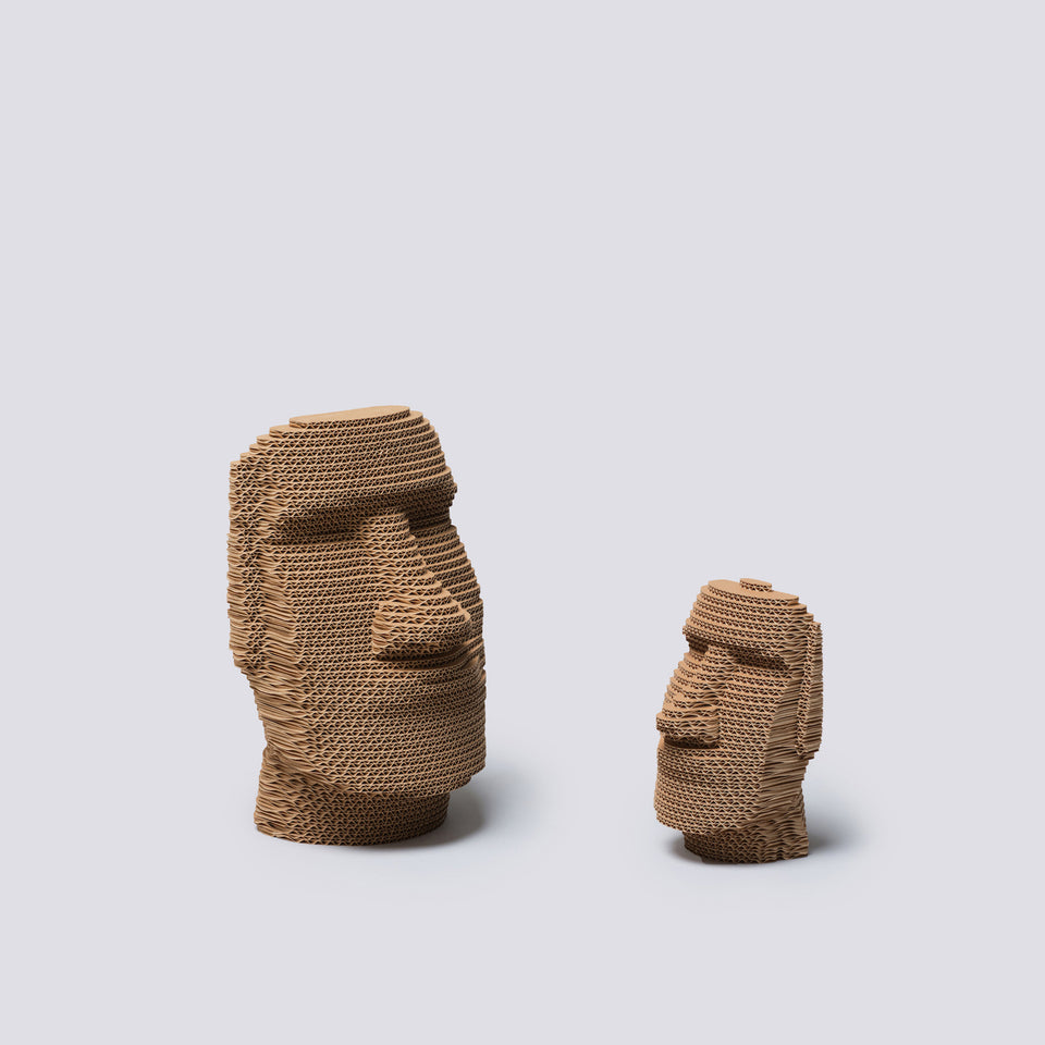 Busto in cartone - Mohai Isola di Pasqua - Medium
